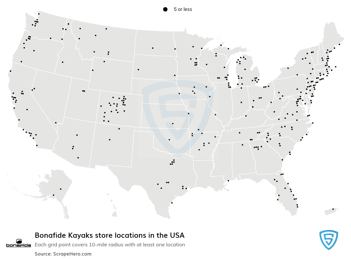 Bonafide Kayaks store locations