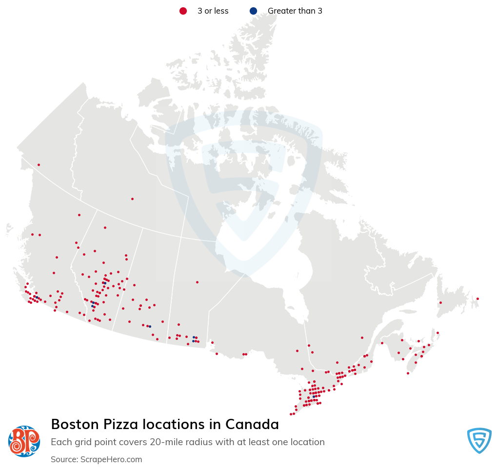 Boston Pizza store locations
