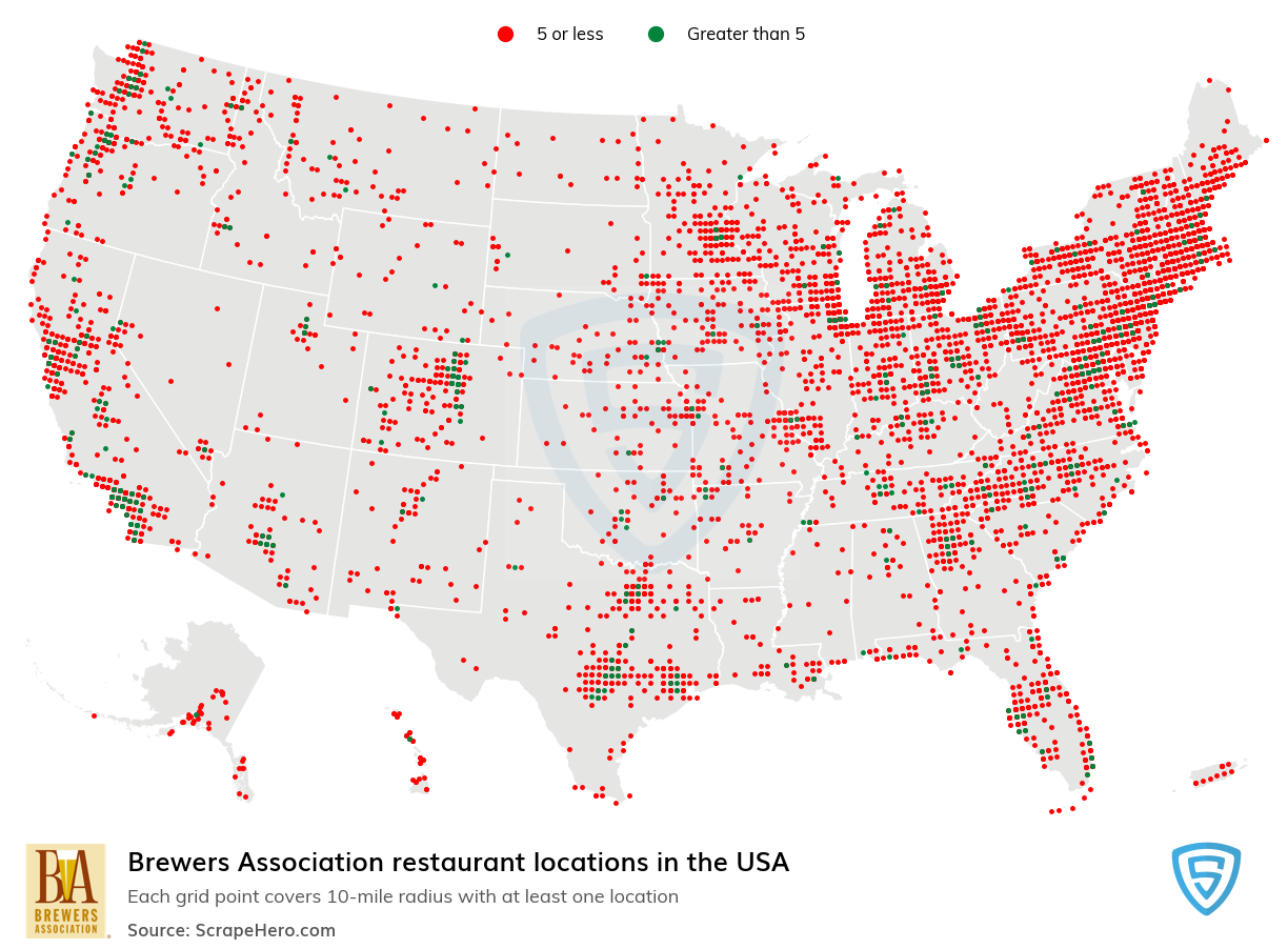 Brewers Association locations