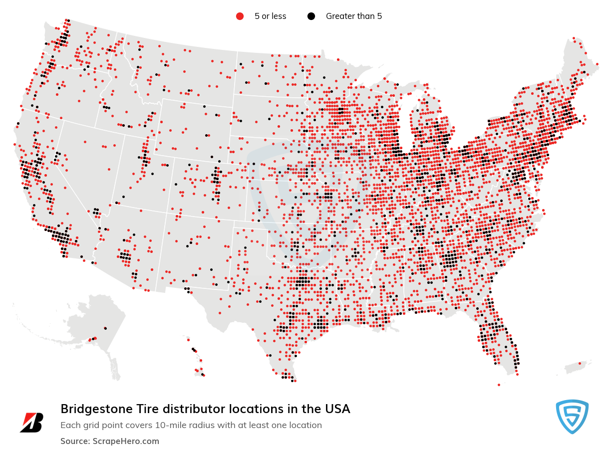 Bridgestone Tire distributor locations