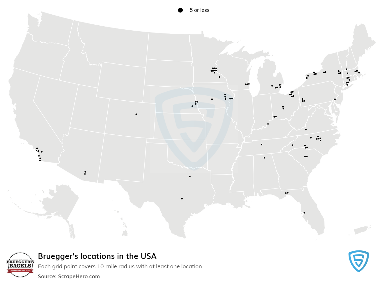 Bruegger's locations