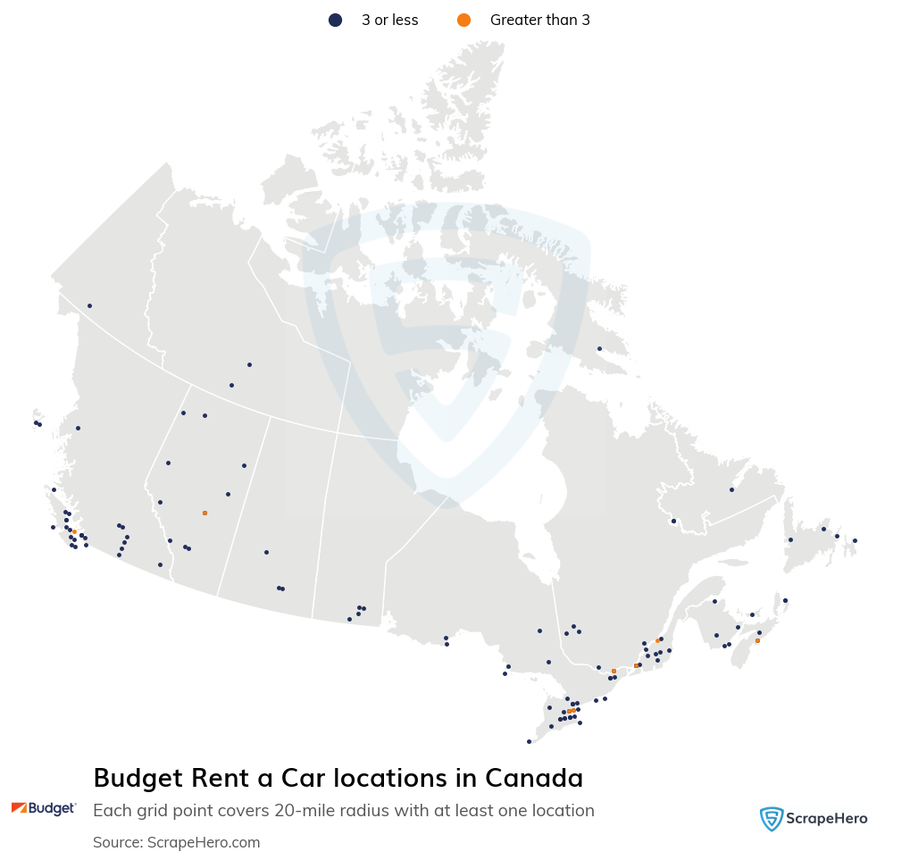 Budget Rent a Car locations