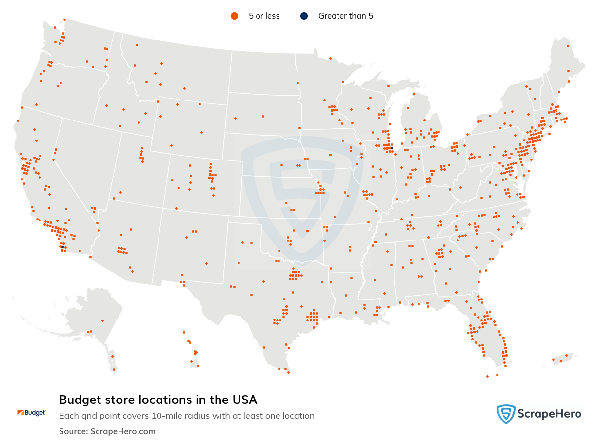 Budget store locations