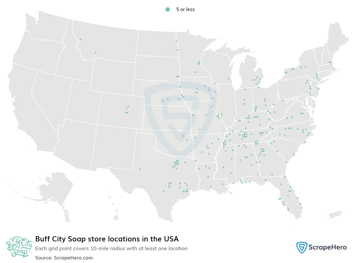 Buff City Soap store locations