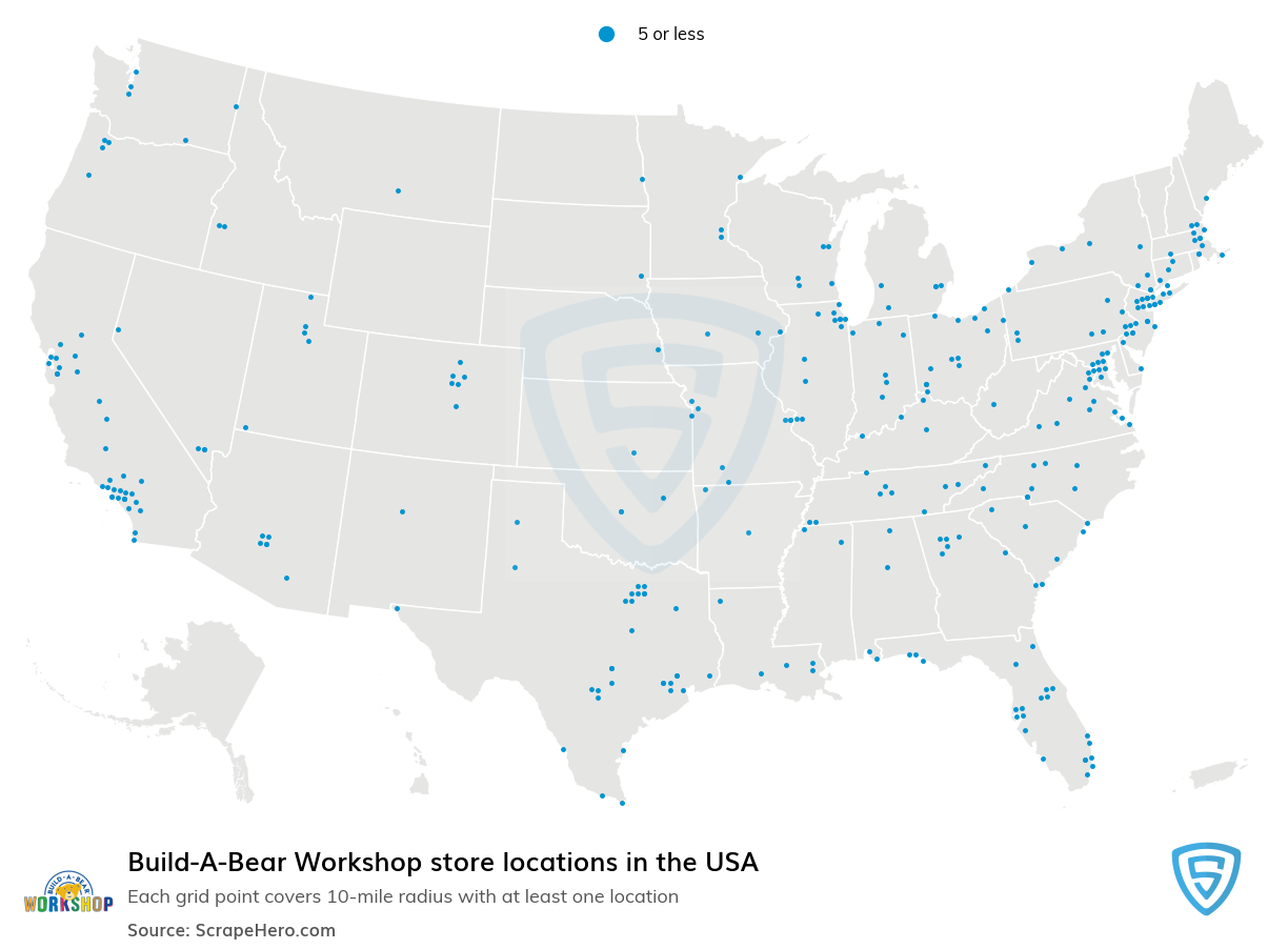 Build-A-Bear Workshop store locations