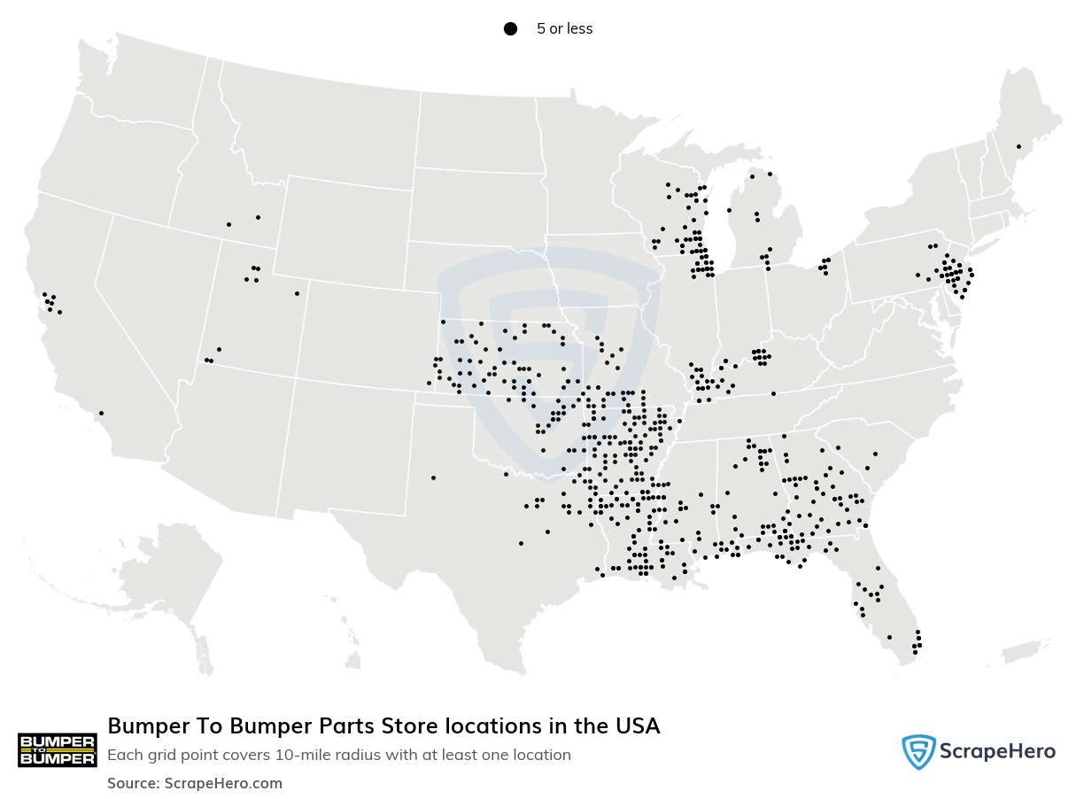 Bumper To Bumper Parts Store locations