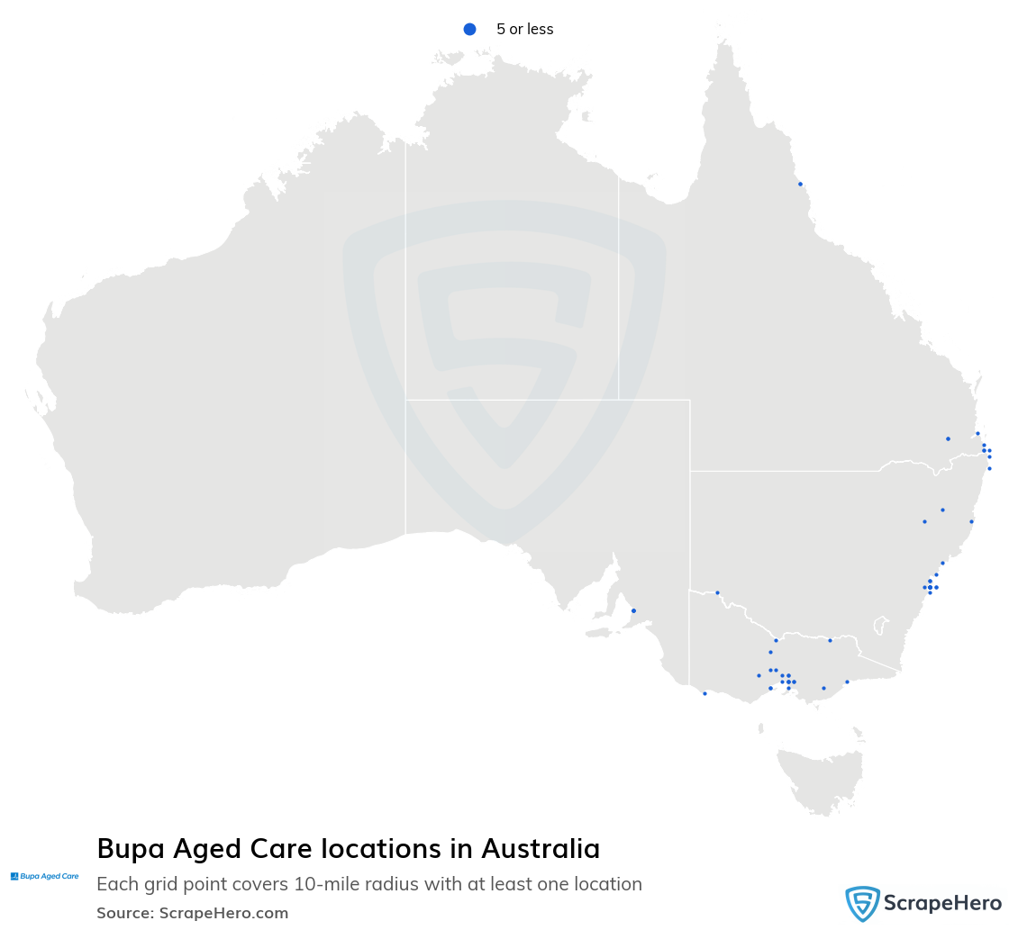 Bupa Aged Care locations