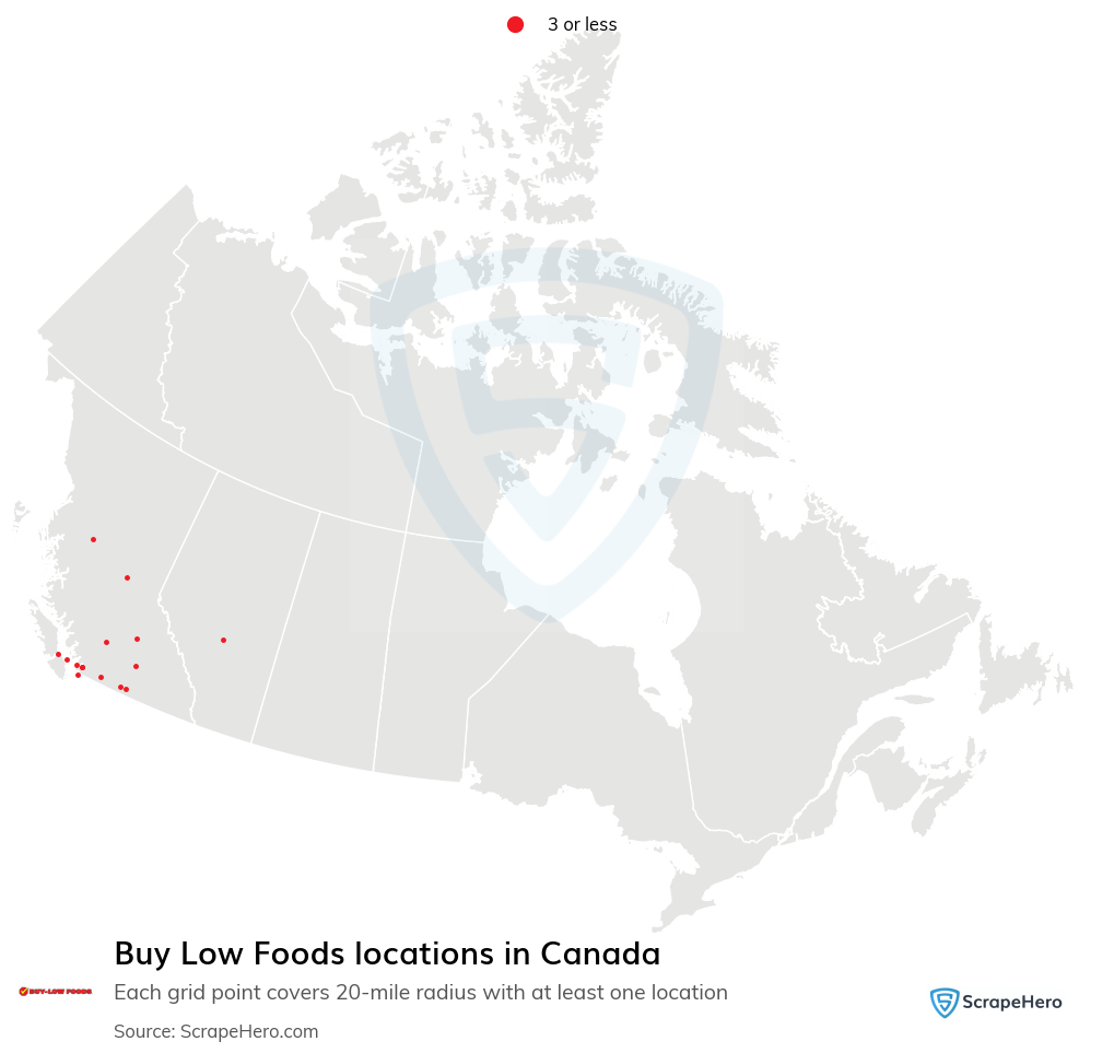 Buy Low Foods store locations