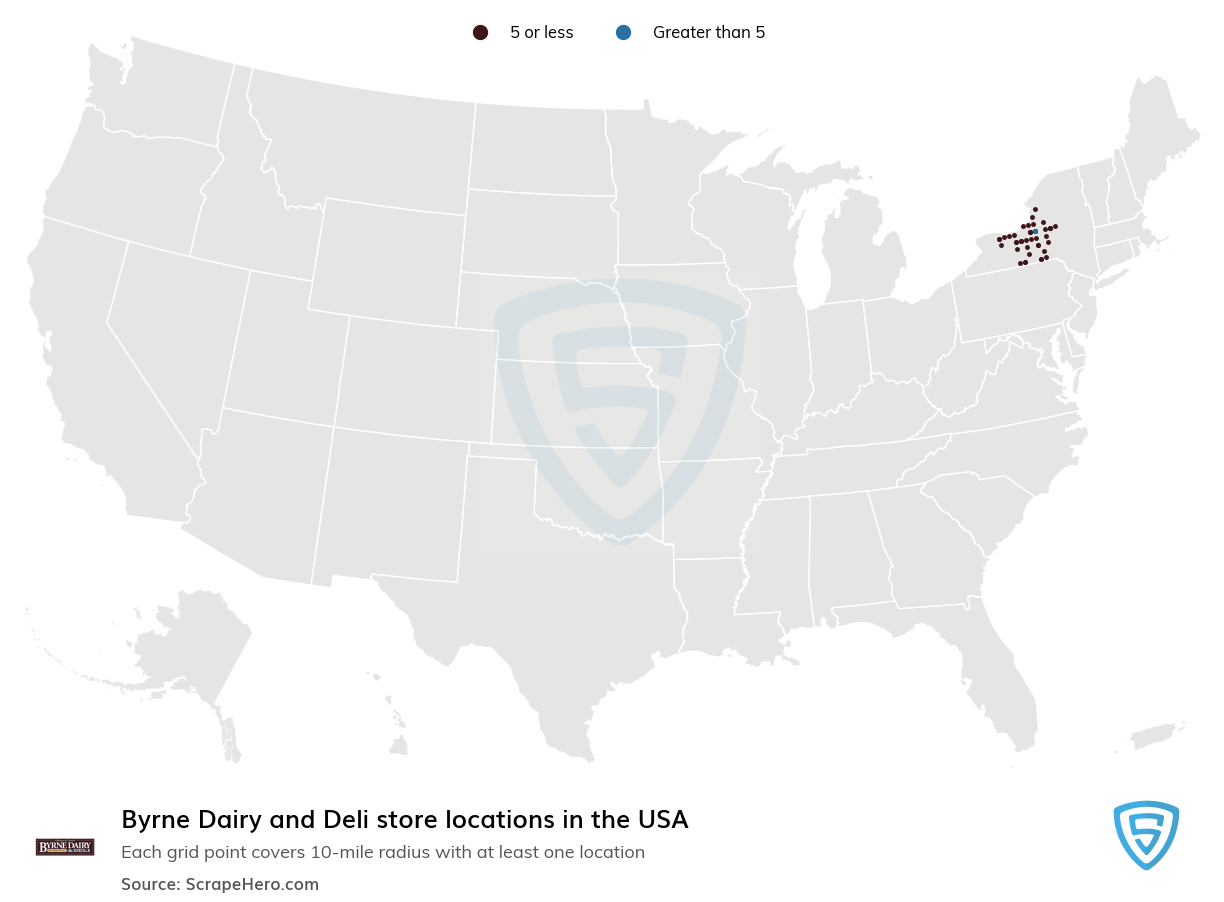 Byrne Dairy and Deli store locations