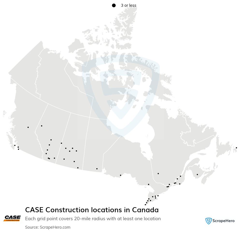 CASE Construction locations
