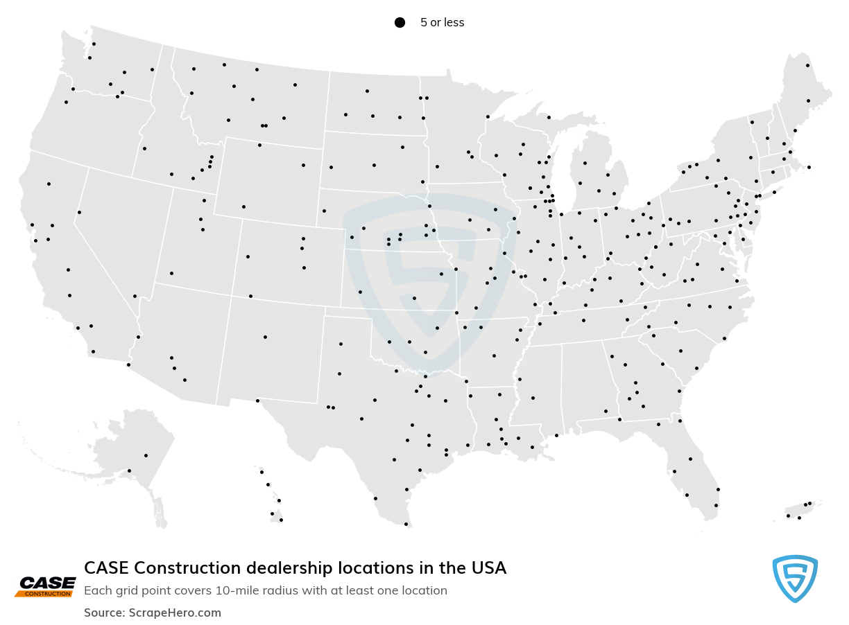 CASE Construction dealership locations