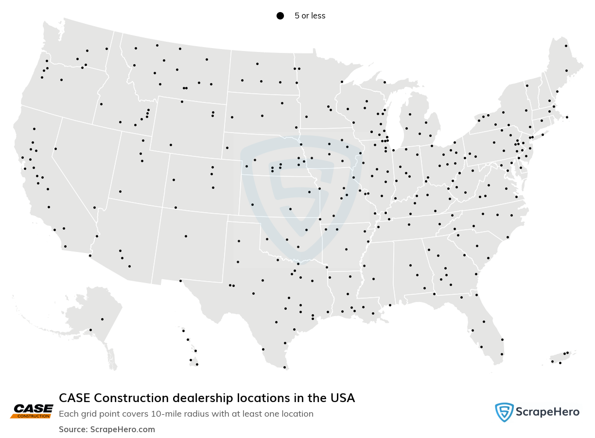 CASE Construction dealership locations