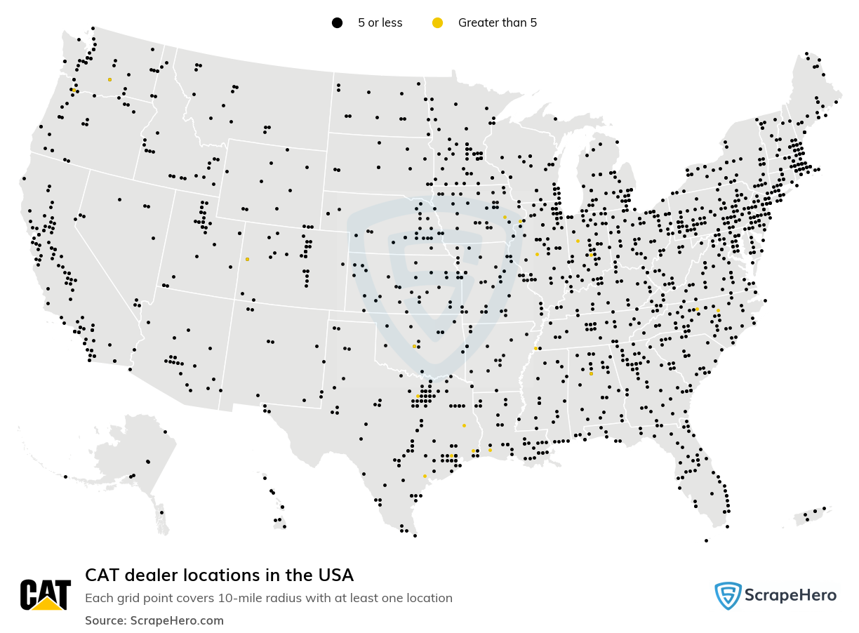 CAT dealer locations