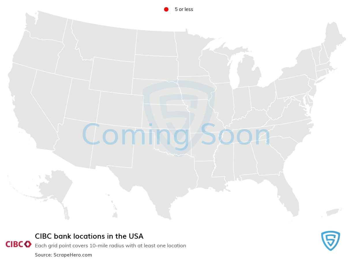  CIBC Bank locations in the USA