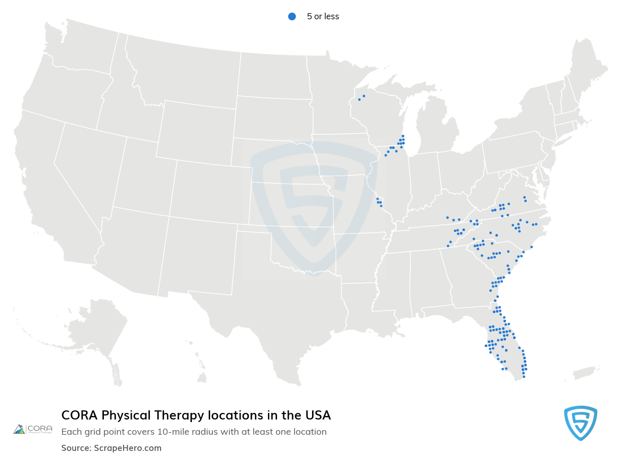 CORA Physical Therapy locations