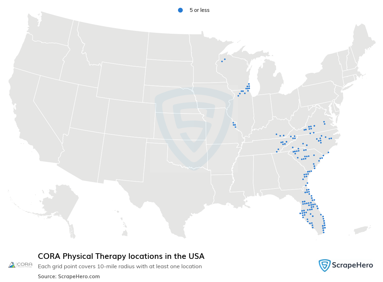 CORA Physical Therapy locations