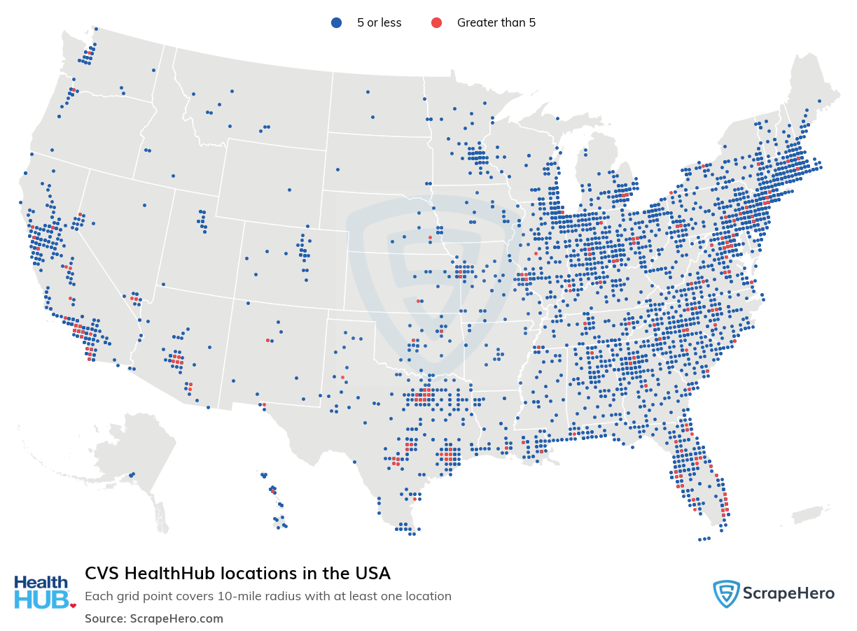 CVS HealthHub locations