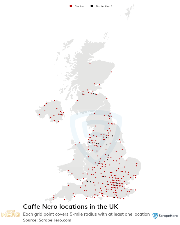 Map of  locations in the United Kingdom in 2025