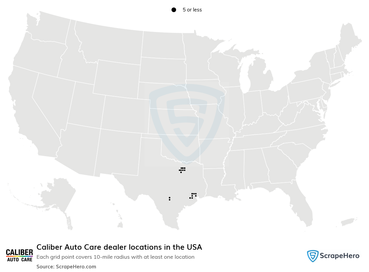 Caliber Auto Care dealer locations