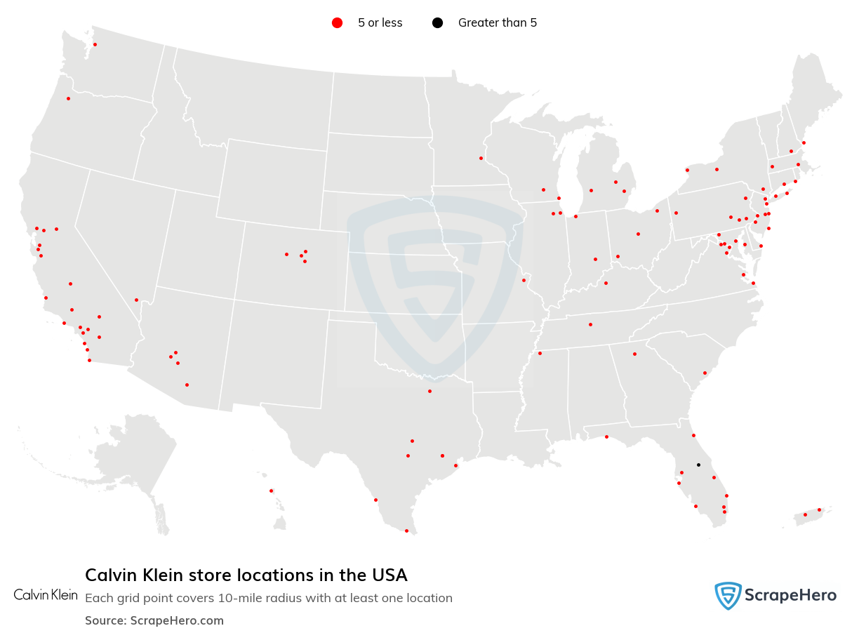 Calvin Klein store locations