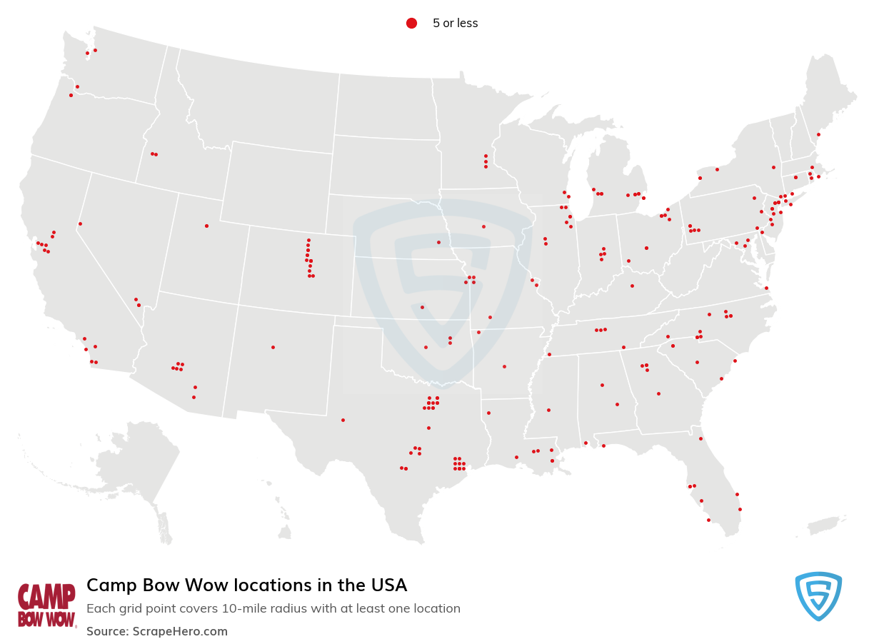 Camp Bow Wow store locations
