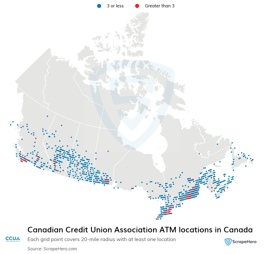 Canadian Credit Union Association ATM locations