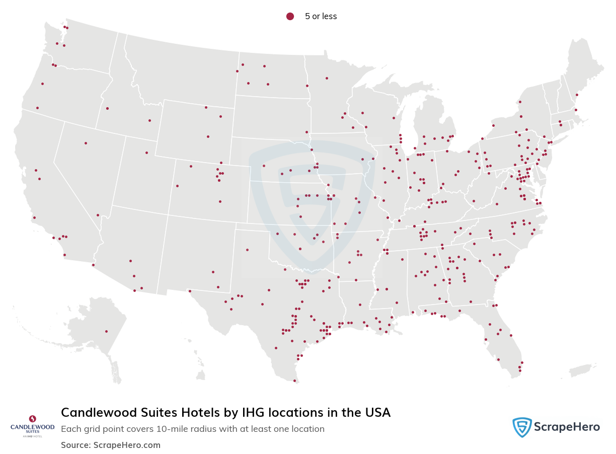 Candlewood Suites Hotels by IHG locations