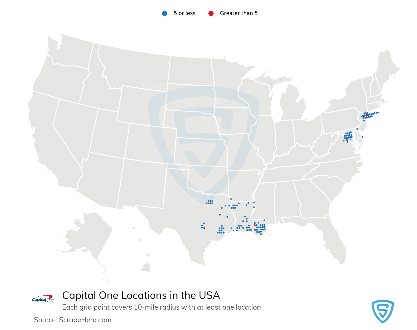 List Of All Capital One Bank Locations In The Usa Scrapehero Data Store