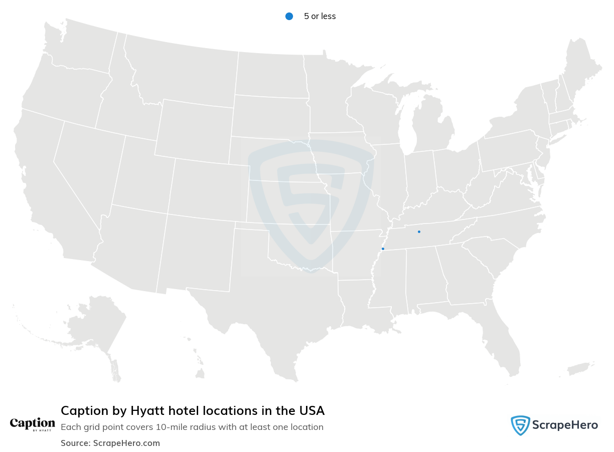 Caption by Hyatt hotel locations