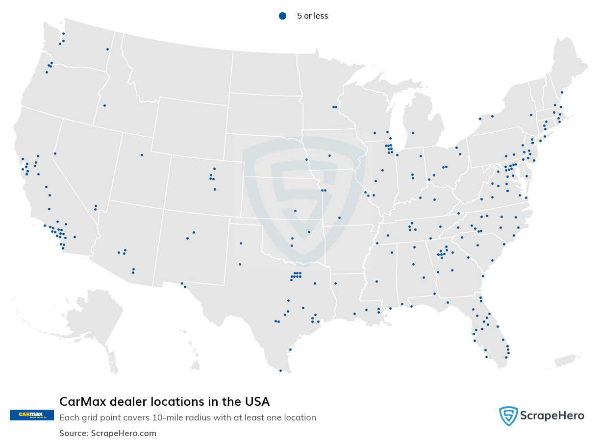 CarMax dealer locations