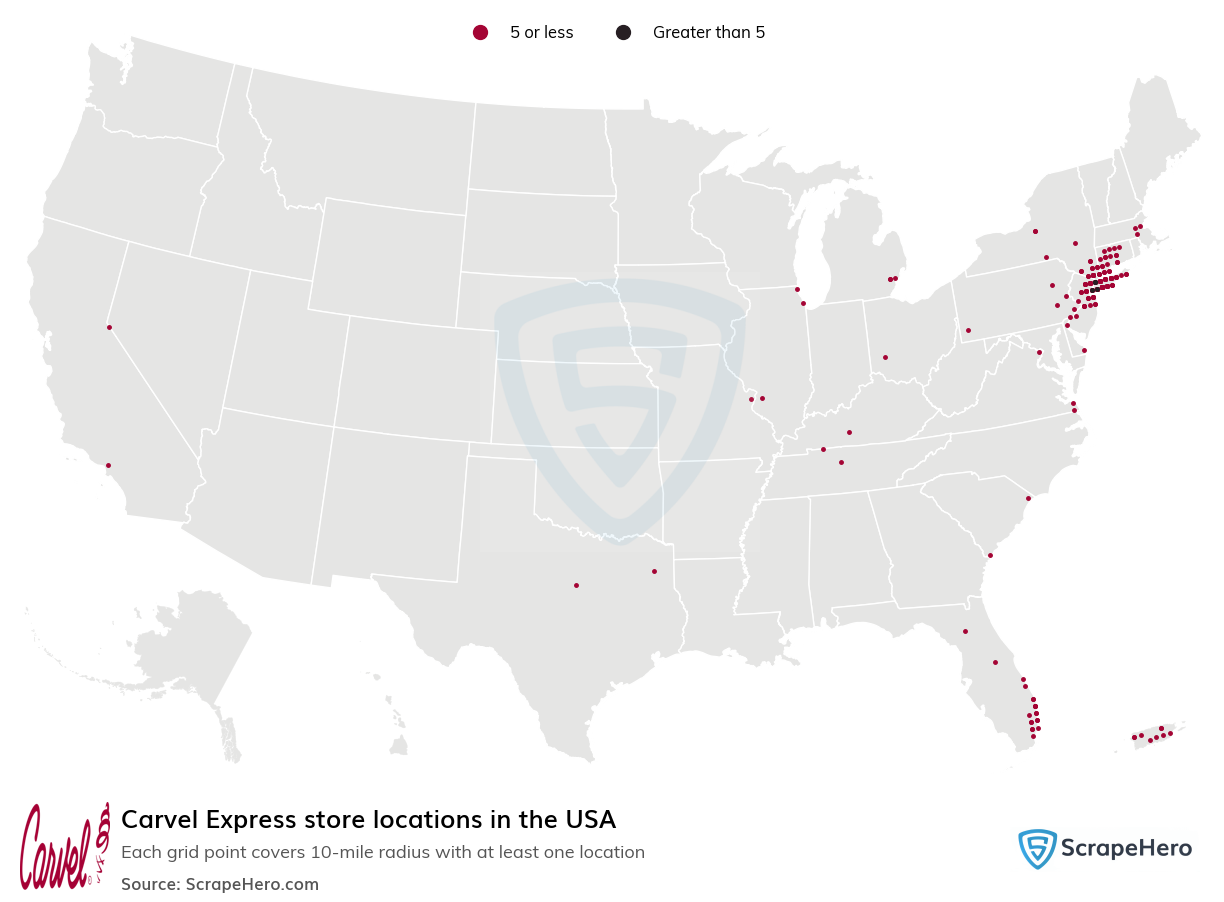 Carvel Express store locations