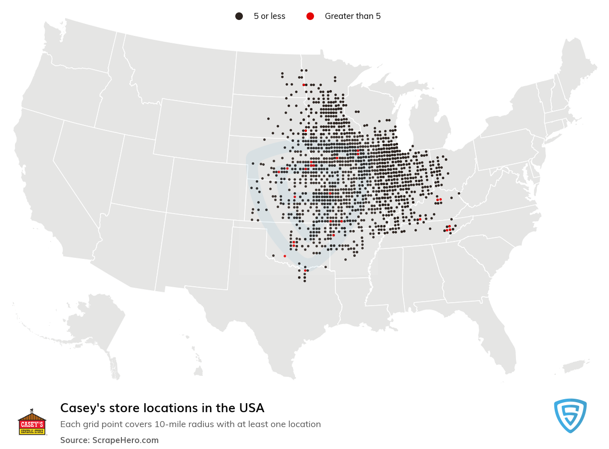 Casey's retail store locations