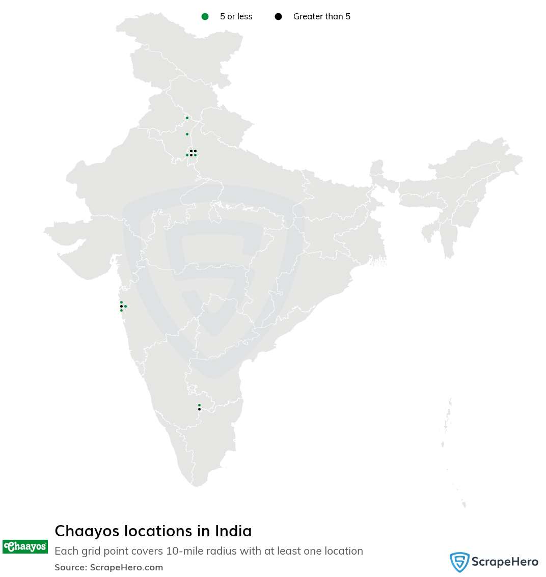 Chaayos locations