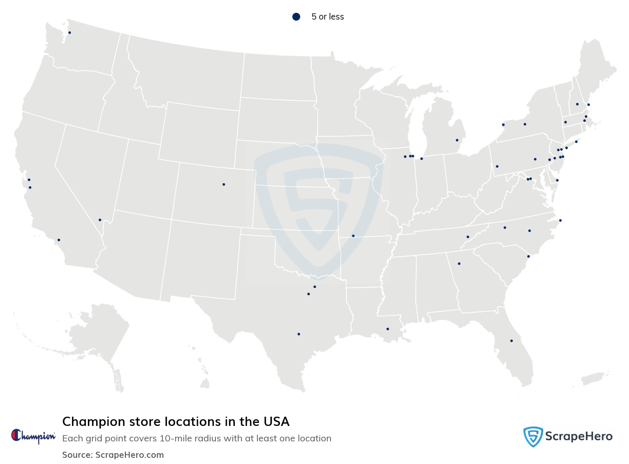 Champion store locations