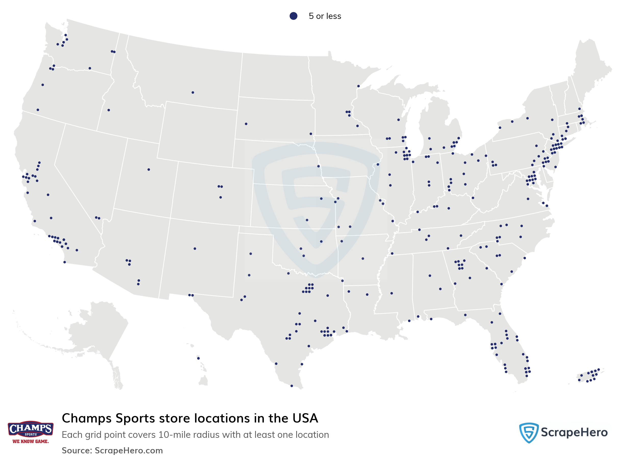 List Of All Champs Sports Store Locations In The USA ScrapeHero Data 