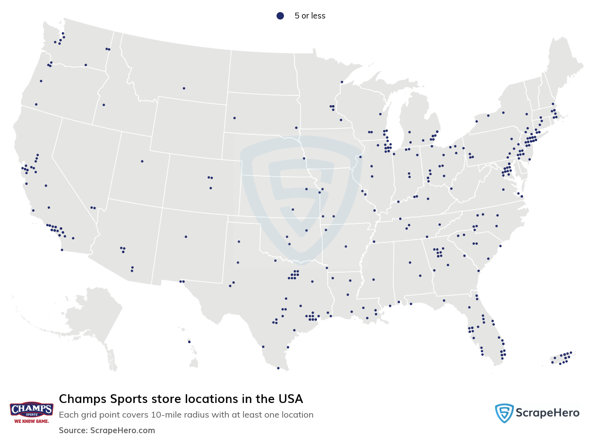 Champs Sports store locations