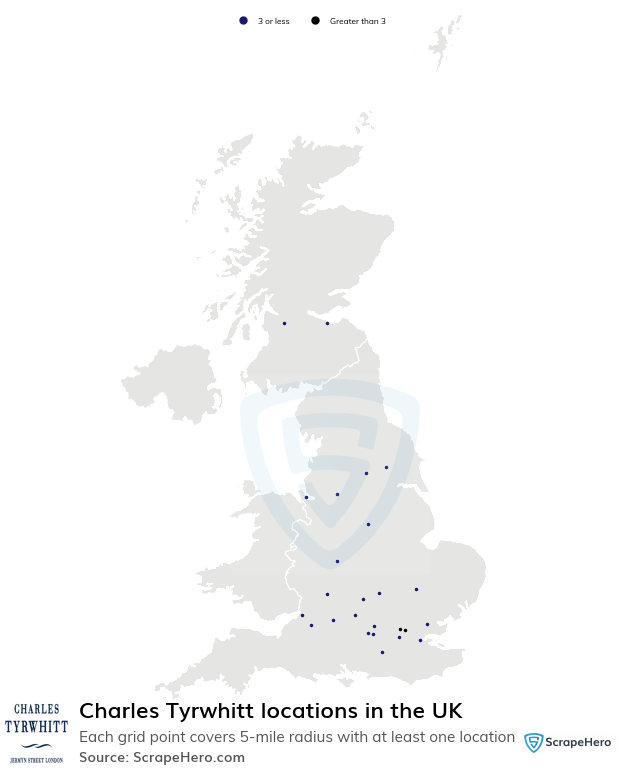 Charles Tyrwhitt store locations