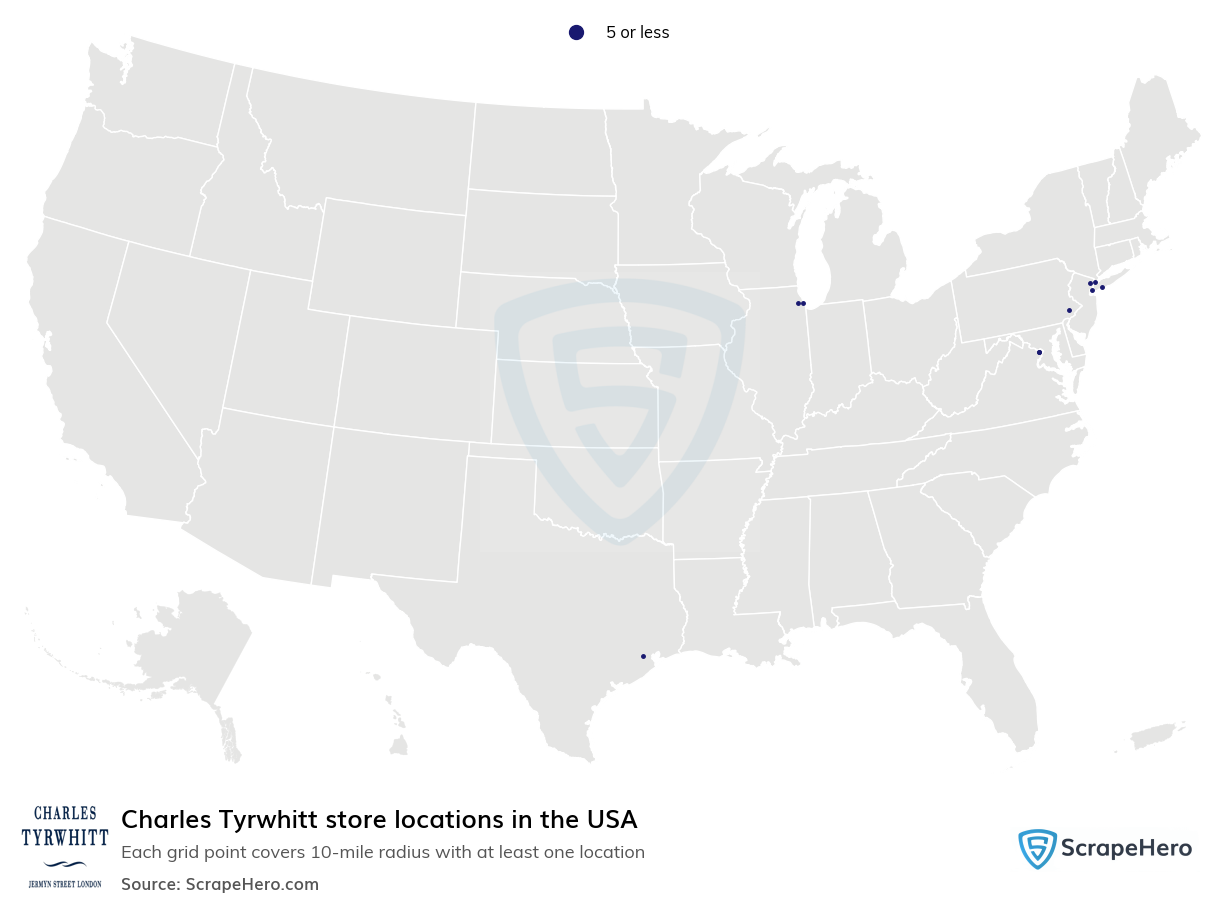 Charles Tyrwhitt store locations