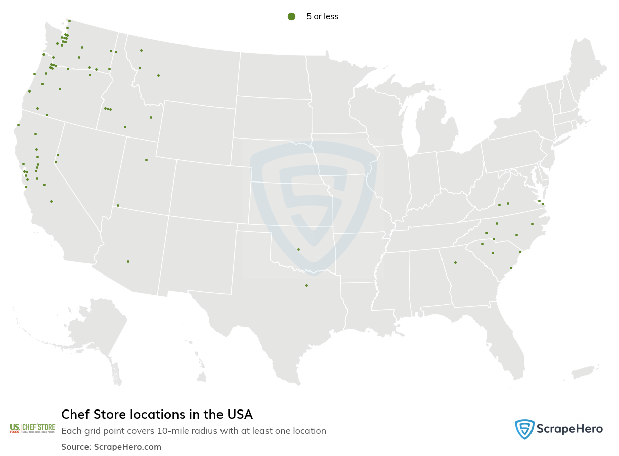 Chef Store locations