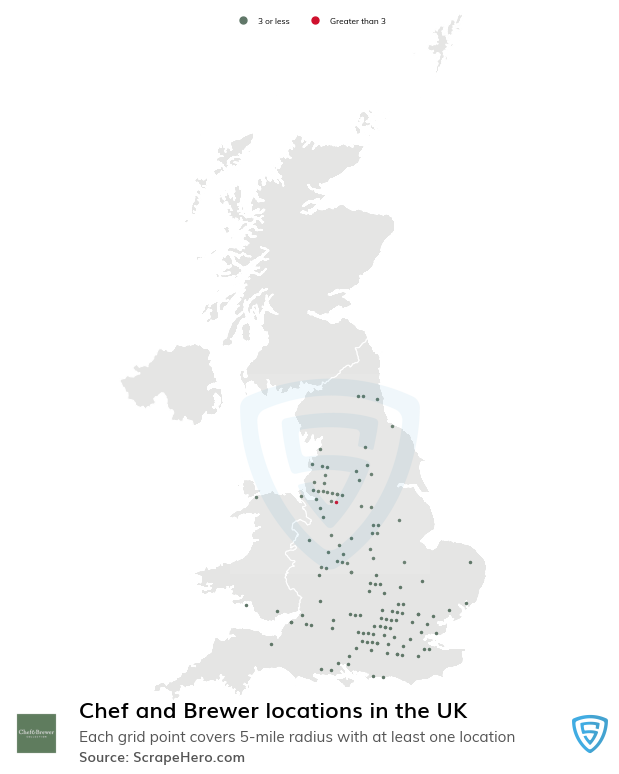 Chef and Brewer restaurant locations