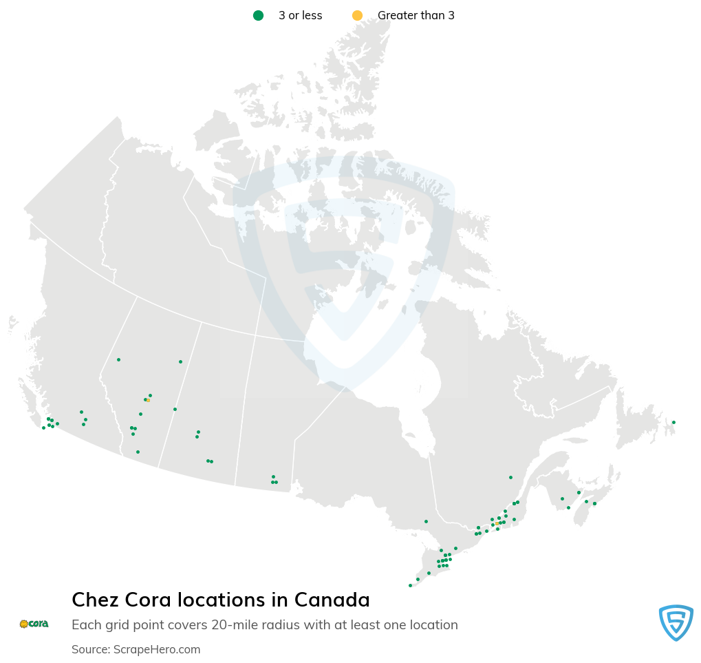 Chez Cora restaurant locations