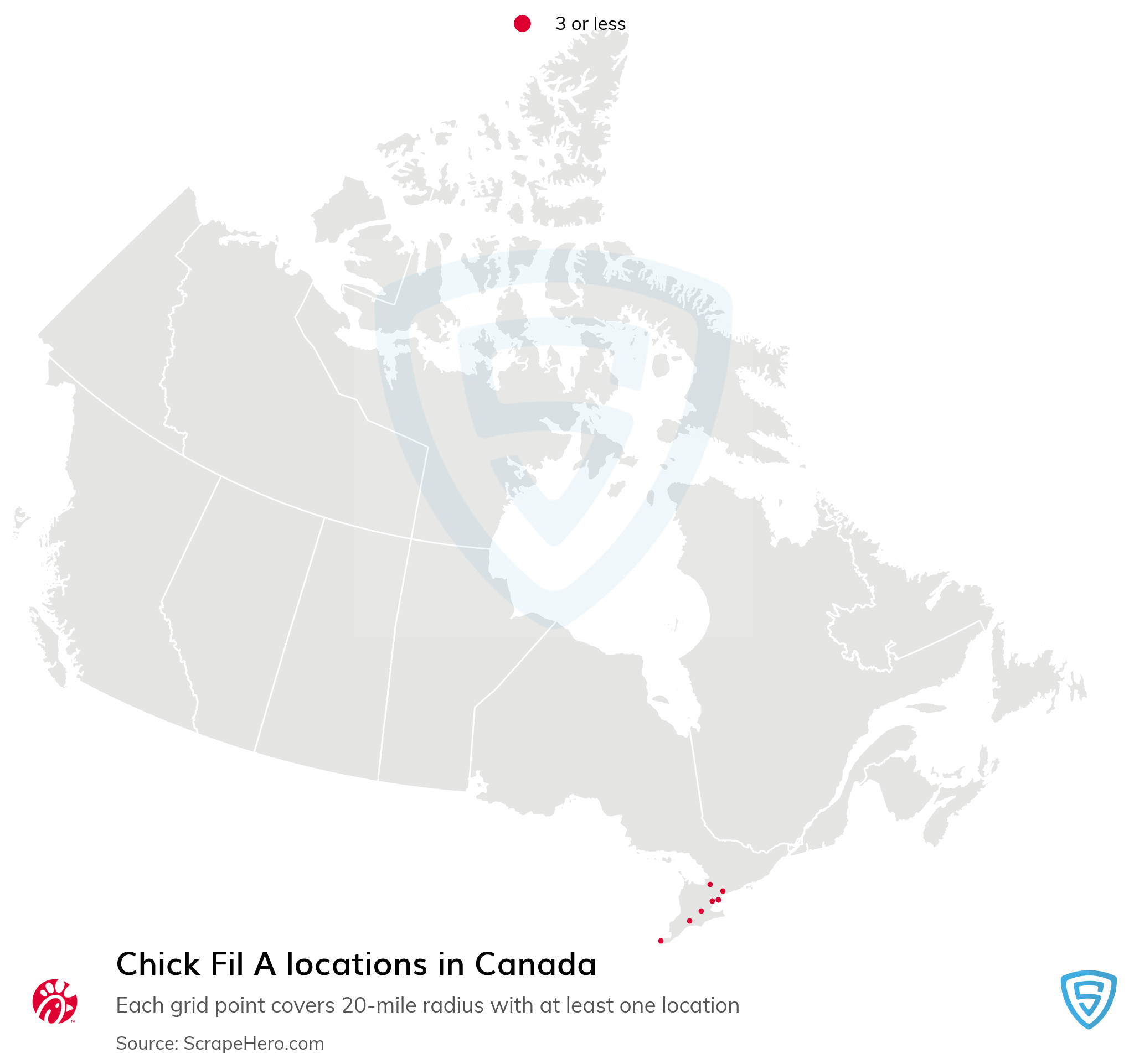 Number of Chick Fil A locations in Canada in 2024 | ScrapeHero