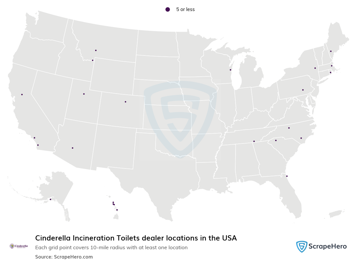 Cinderella Incineration Toilets dealer locations