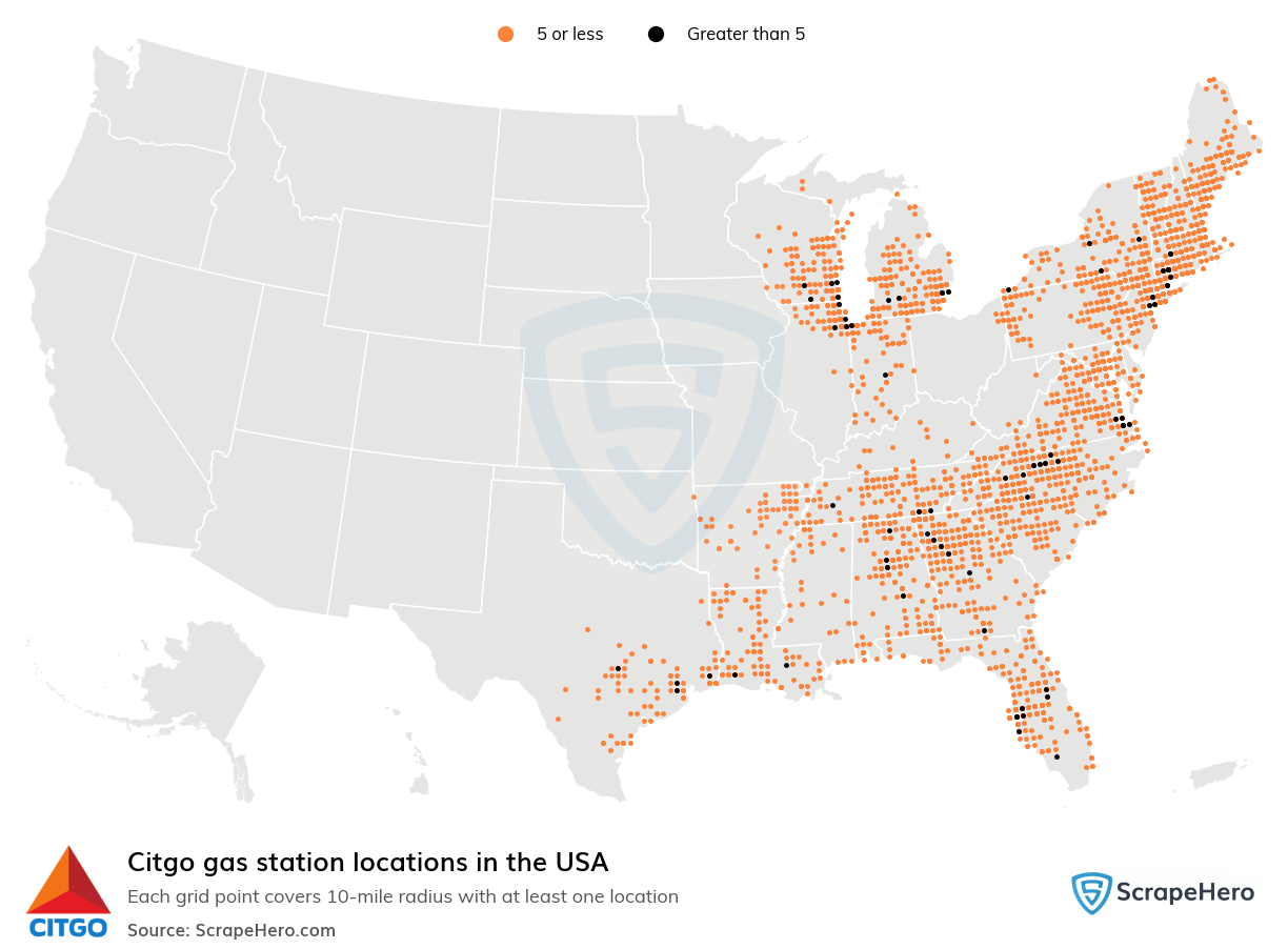 Citgo gas station locations