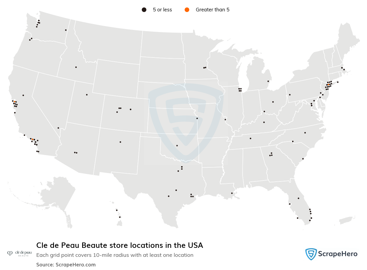 Cle de Peau Beaute store locations