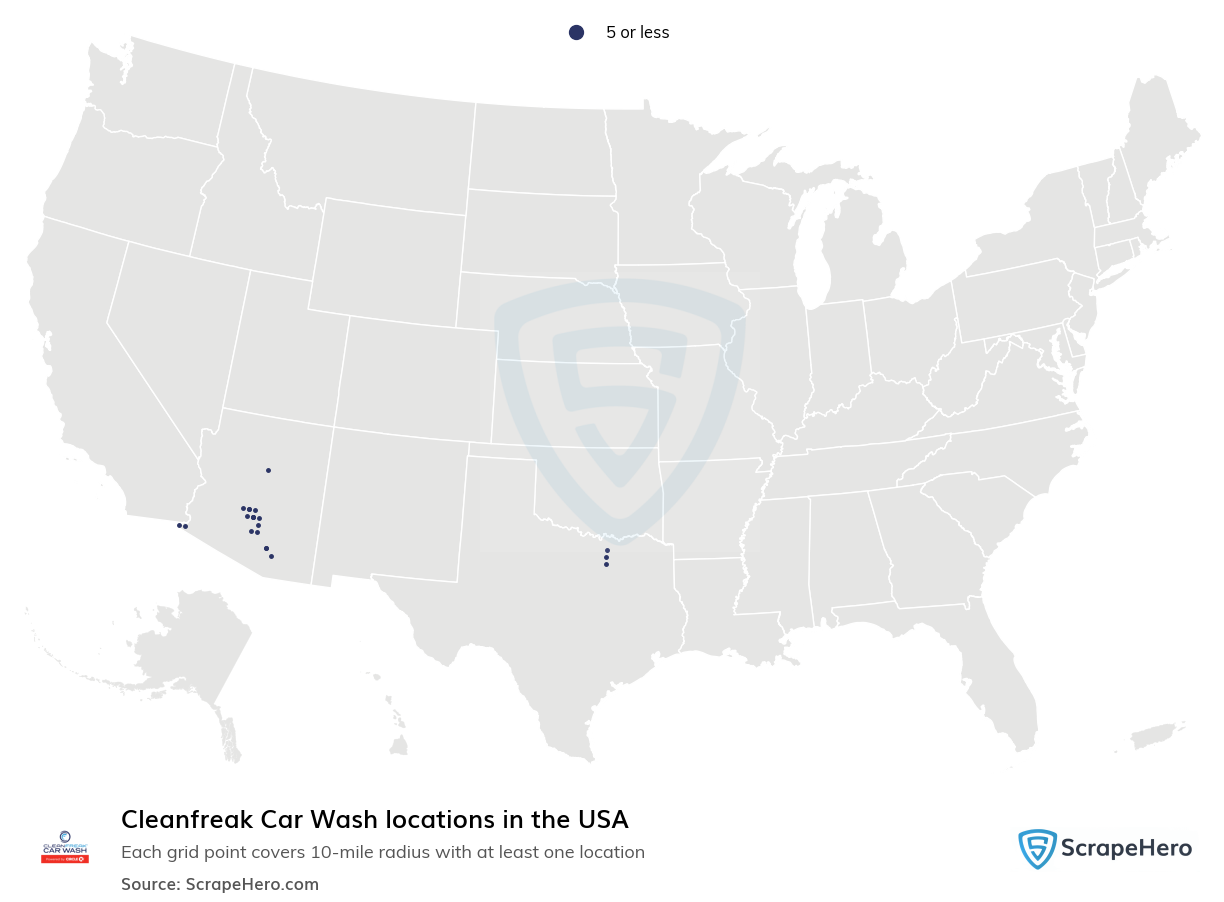 Cleanfreak Car Wash locations