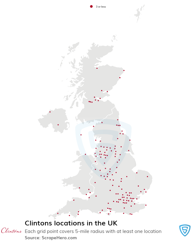 Clintons store locations