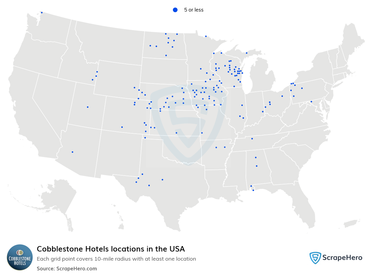 Cobblestone Hotels locations