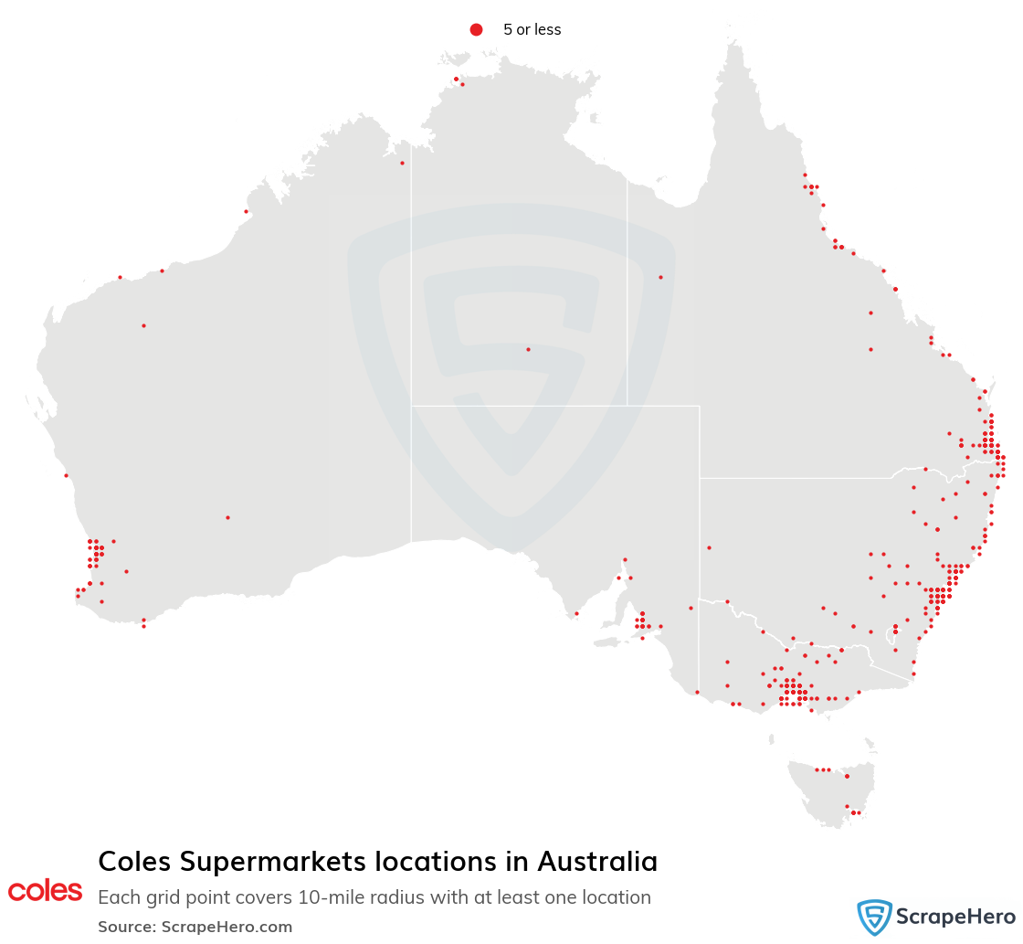 Coles Supermarkets locations