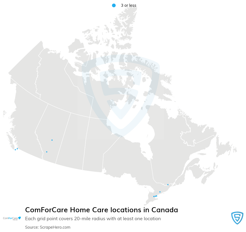ComForCare Home Care locations